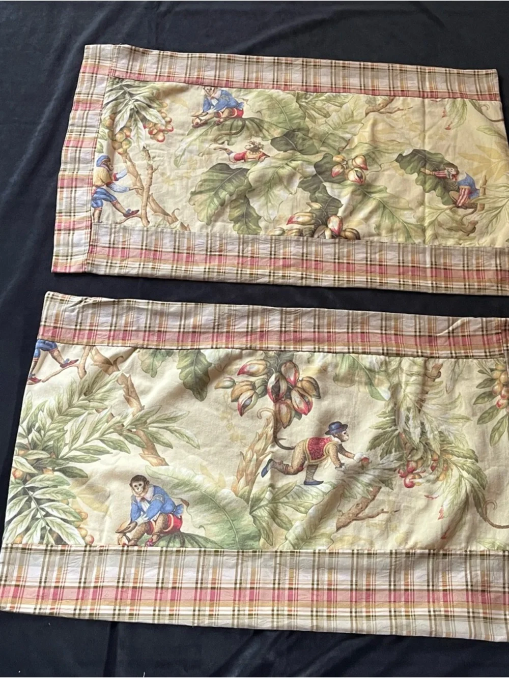 P. Kaufman Jungle Boogie/Cheeky Monkey Pillow Cover - Set of Two